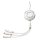 3in1 Joyroom Colorful USB to USB-C/Lightning/Micro USB cable 3.5A, 1m (white)