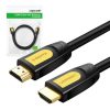 UGREEN HD101 HDMI 2.0 kábel, 4K, 60Hz, 0,75m (fekete és sárga)