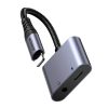 2-in-1 Audio adapter Joyroom SY-L02 Lightning to Double Lightning (black)