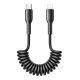 Fast Charging cable for car Joyroom Type-C to Lightning Easy-Travel Series 30W 1.5m, coiled (black)