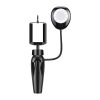 Phone holder/tripod APEXEL APL-JJ21FL with LED light (black)