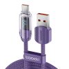 Cable USB to USB-C Toocki TXCTYX05-P, 1m, FC 66W (purple)