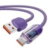 Cable USB to USB-C Toocki TXCTYX05-P, 1m, FC 66W (purple)