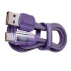 Cable USB to USB-C Toocki TXCTYX05-P, 1m, FC 66W (purple)