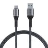 USB-A 3.1 to USB-C Fast charging cable Lention CB-ACE-6A1M, 6A, 10Gbps, 0,5m (black)