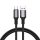 Fast Charging cable Rocoren USB-A to USB-C Retro Series 1m 3A (grey)