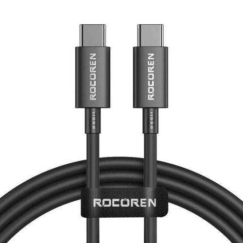 Fast Charging cable Rocoren USB-C to USB-C Simples Series 100W, 1m (black)