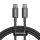 Fast Charging cable Rocoren USB-C to USB-C Simples Series 100W, 1m (black)