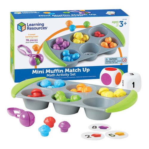 Learning Resources LER 5556 Mini Muffin Match Up matematikai tevékenységkészlet