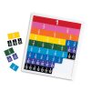 Learning Resources LER 0615 Rainbow Fraction Lapok Tálcával