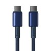 Cable USB-C to USB-C Baseus Tungsten Gold, 100W, 2m (blue)