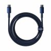 Cable USB-C to USB-C Baseus Tungsten Gold, 100W, 2m (blue)