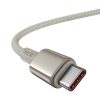 Cable USB-C to USB-C Baseus Tungsten Gold, 100W, 1m (gold)