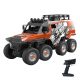 Remote-controlled RC eight-wheel remote control car 1:10 Double Eagle (orange) (amphibious) E373-003