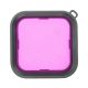 Diving Filter Sunnylife for DJI Osmo Action 3/4/5 PRO (magenta)