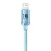 Kabel USB do iP Baseus Crystal Shine, 2.4A, 1.2m (niebieski)