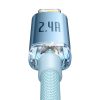 Kabel USB do iP Baseus Crystal Shine, 2.4A, 1.2m (niebieski)