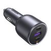 Ugreen EC705 2x USB-C + USB car charger, 130W (black)