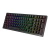 Wireless mechanical keyboard Royal Kludge RK98 RGB, Brown switch (black)