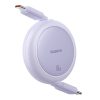 Baseus Free2Pull Mini USB-C to USB-C 60W USB cable, 1m (purple)