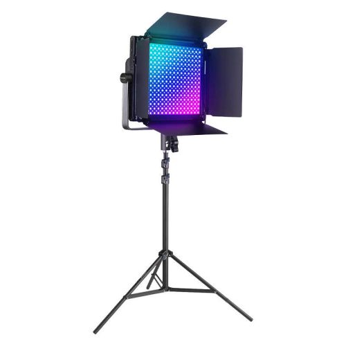 Kit Neewer RGB1200 LED two lamps 60W 2500-8500K + tripods + barndoors