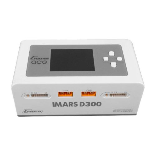 Gens Ace IMARS D300 G-Tech Channel AC/DC 300W/700W RC Battery Charger-EU White