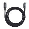 Fast Charging Cable Baseus Crystal Shine USB-C to USB-C 100W, 1,5m, 20Gb (black)