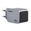 Ugreen Nexode Pro 45W wall charger, 2x USB-C (gray)