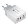 Wall charger, Essager, ECTQC3-FBB02,  3xUSB, 30W (white)