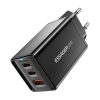 Wall charger, Essager, ECTAC-KSB01-Z, GaN, 2xUSB-C, USB-A, 67W (black)