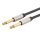 Jack 6.3mm to jack 6.35mm cable Ugreen AV128, 5m, gold-plated (black)