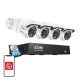 IP Camera ZOSI C105 4 pcs WiFi 8MP + NVR 8ch + 2TB HDD