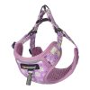 Dogness walking set leash 1,5m+harness for dog (pink)