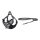 Dogness cat leash 1,5m+harness walking set (black and white)