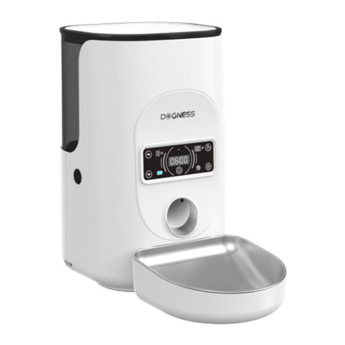 Dogness F17 4L smart food dispenser with stainless steel bowl (white)