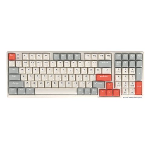 Wireless gaming Keyboard Darmoshark K7 PRO EF switch (white)