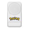 Magnetic powerbank OTL 5000 mAh, USB-C 15W, Pokemon Pokeball with stand (red-white)