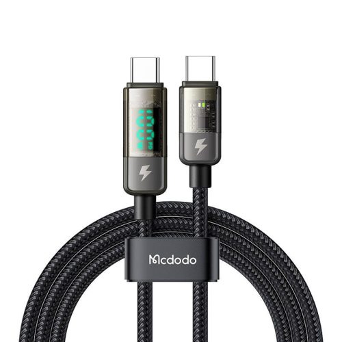 Mcdodo CA-3611 USB-C to USB-C cable, auto power off, PD 100W, 1.8m (black)