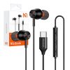 Mcdodo HP-3490 in-ear, wired headphones, USB-C (black)