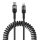 Mcdodo CA-1960 USB-C to Lightning spring cable, 36W, 1.8m (black)