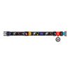 Nylon dog collar with QR code Waudog NASA size S