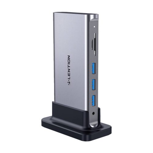 Lention docking station AV USB-C gray