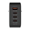 LDNIO Q408 100W USB-A + 3x USB-C mains charger (black)