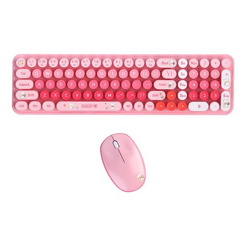 MOFI Baby Bear Wireless Keyboard + Mouse Set (pink)