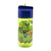 Water bottle with Straw for Kids STOR 40436 430 ml Minecraft (green&blue)