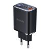 Mcdodo CH-2180 2xUSB-C + USB-A, 30W mains charger with display (black)