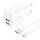 Foneng EU53 2xUSB-A, 2.4A network charger (White) + USB-A toLightning cable