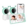 Boifun 6T electronic rotating nanny 2 cameras + monitor