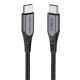 USB-C to USB-C 100W Vention TAHHF 5A 1m USB 3.1 Gen2 4k cable (gray)