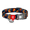 Waudog "Oranges" nylon dog collar with QR code, size S